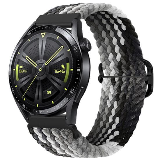 BStrap Elastic Nylon remienok na Huawei Watch GT2 Pro, black qiao