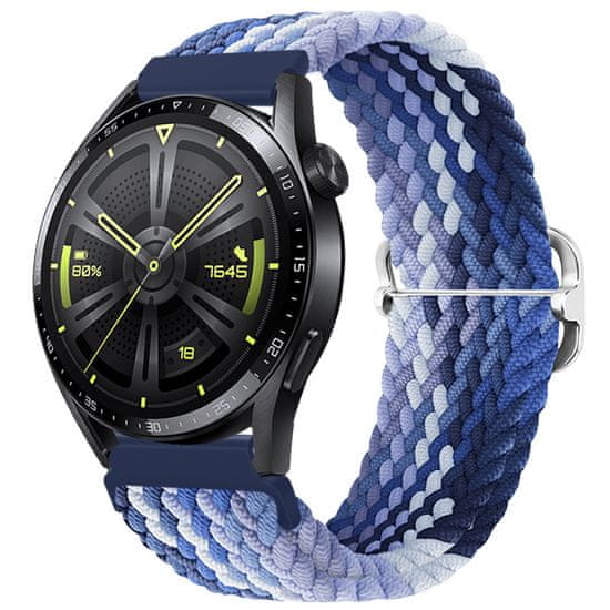 BStrap Elastic Nylon remienok na Huawei Watch GT/GT2 46mm, blueberry