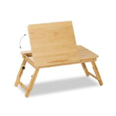 Relax Skladací stolík na notebook bambus, 43287