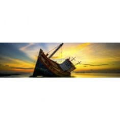 Falc Obraz na plátne Panoráma Stroskotaná loď, 158x46 cm