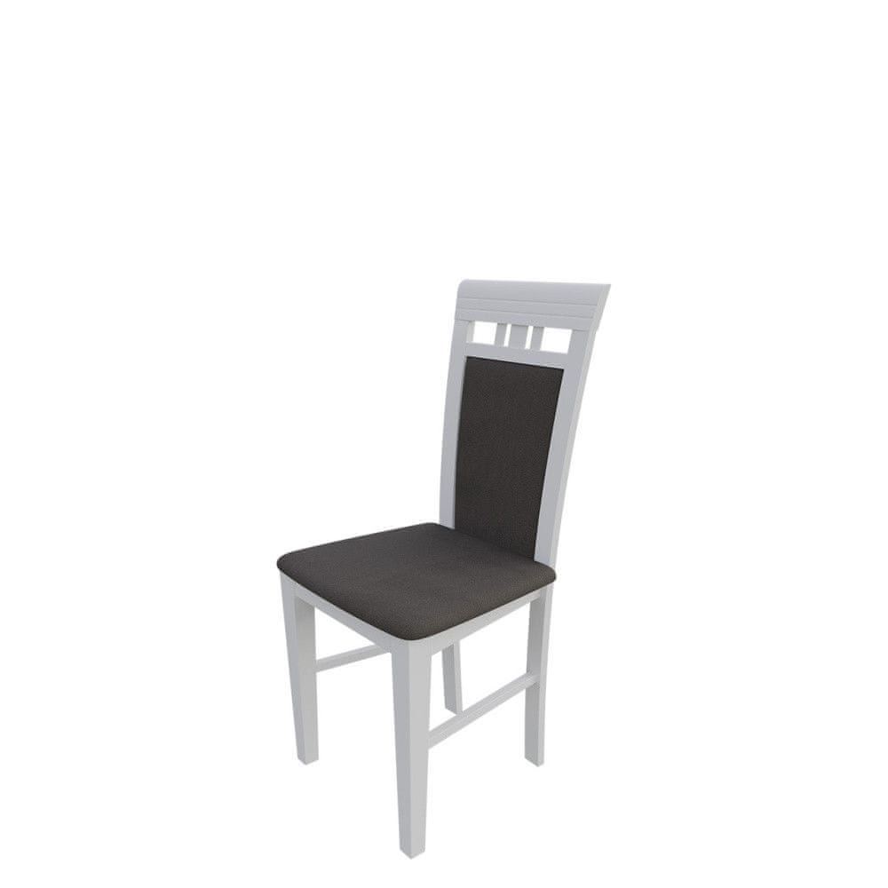 Veneti Jedálenská stolička MOVILE 12 - biela / tmavá hnedá 2