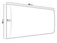 Veneti Čalúnený nástenný panel 60x30 PAG - čierna eko koža