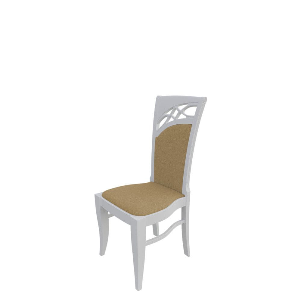 Veneti Jedálenská stolička MOVILE 28 - biela / béžová