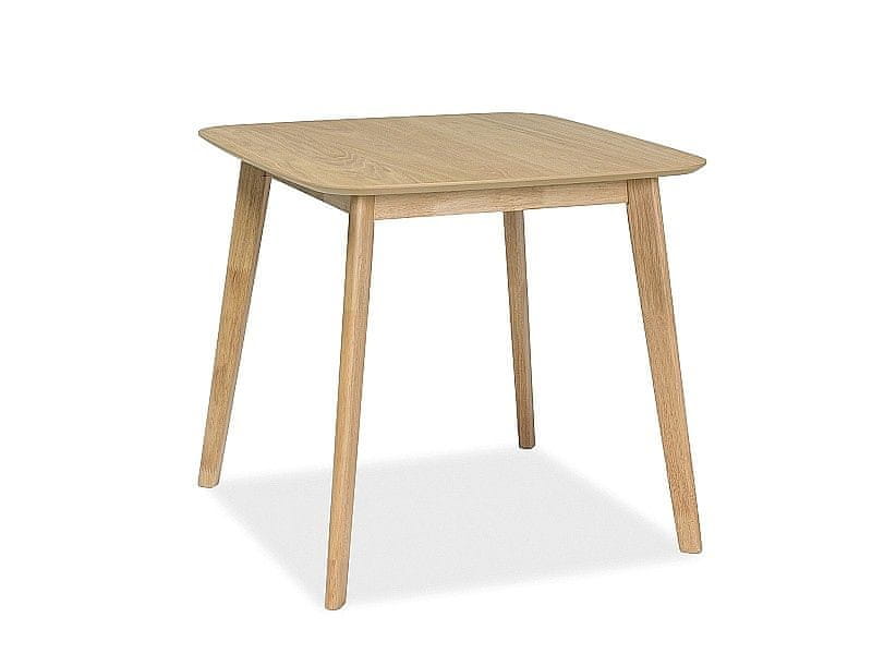Veneti Malý jedálenský stôl RYSZARD - 80x80, dub