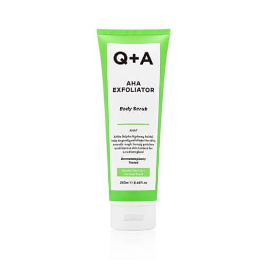 Q+A Telový peeling s AHA kyselinou AHA Exfoliator ( Body Scrub) 250 ml