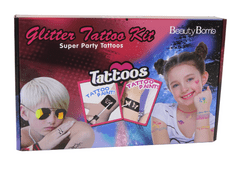 Lean-toys Detská tetovacia sada 24 trblietavých šablón