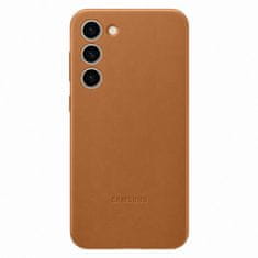 shumee Samsung Galaxy S23+ Leather Cover camel vyrobený z prírodnej kože