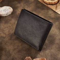 PAOLO PERUZZI Pánska kožená peňaženka T-78-BL BLACK