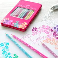 Faber-Castell Pastelky Sparkle set 12 farebný-plech