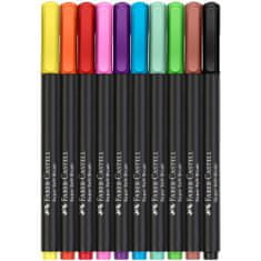 Faber-Castell Popisovače Black Edition set 10 farebné, hrot B