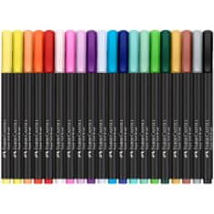 Faber-Castell Popisovače Black Edition set 20 farebné, hrot B