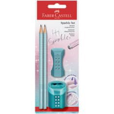 Faber-Castell Grafitová ceruzka Sparkle/ set metallic BL 