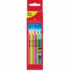 Faber-Castell Pastelky Jumbo Grip Neon set 5 ks