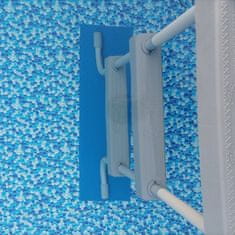  21156 Protišmyková podložka pod bazénové schodíky 23 x 77 cm modrá