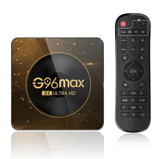 BergMont Multimediálny prehrávač Tv Box G96 max 8K ULTRA HD, Android 13, Wifi 6, 2GB RAM, 16GB ROM, Netflix, HBO