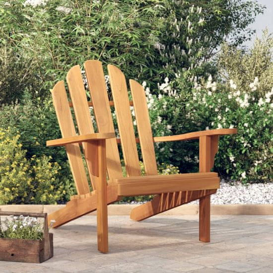 Vidaxl Záhradná stolička Adirondack 79x95x92 cm masívne teakové drevo