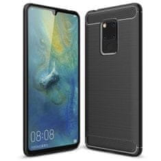 IZMAEL Carbon Shield TPU puzdro pre Huawei Mate 20 - Čierna KP19393