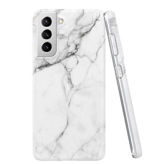 WOZINSKY Wozinsky Marble silikónové puzdro pre Samsung Galaxy S21 5G/Galaxy S30 - Čierna KP10079