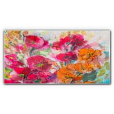 COLORAY.SK Skleneny obraz Abstraktné akvarel kvety 120x60 cm