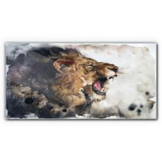 COLORAY.SK Skleneny obraz Abstrakcie živočíšneho leva 120x60 cm