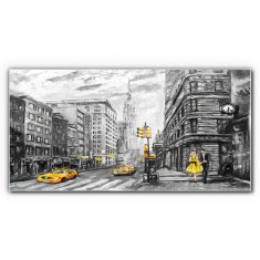 COLORAY.SK Skleneny obraz New york pastel 120x60 cm