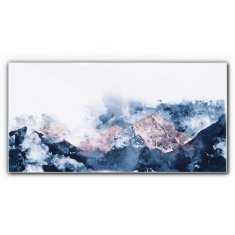 COLORAY.SK Skleneny obraz Moderné akvarel hory 100x50 cm
