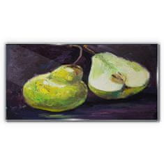 COLORAY.SK Skleneny obraz Maľovanie ovocie hruška 100x50 cm