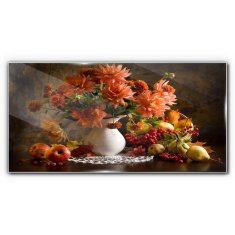 COLORAY.SK Skleneny obraz Maľovanie kvety ovocie 120x60 cm