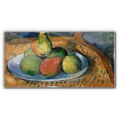 COLORAY.SK Sklenený obraz Doska s ovocím na stoličke 140x70 cm