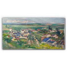 COLORAY.SK Sklenený obraz Auvers panoramatický výhľad 120x60 cm