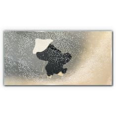 COLORAY.SK Sklenený obraz Abstrakcie muž sneh 120x60 cm