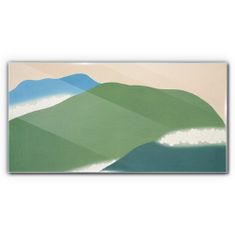 COLORAY.SK Sklenený obraz Abstrakcie hory kvety 100x50 cm
