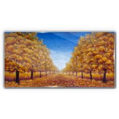 COLORAY.SK Skleneny obraz Jesenné maľba stromu 140x70 cm