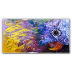 COLORAY.SK Skleneny obraz Abstraktné zvieracie parrot 140x70 cm