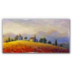 COLORAY.SK Skleneny obraz Hill stromy príroda 120x60 cm