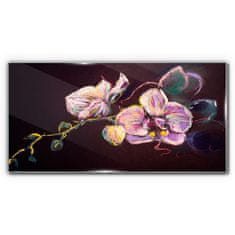 COLORAY.SK Skleneny obraz Abstrakcie kvety listy 120x60 cm