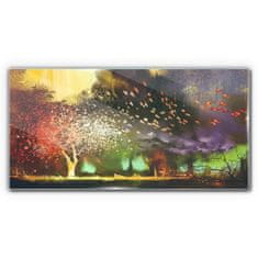 COLORAY.SK Skleneny obraz Abstrakcie strom mraky 100x50 cm