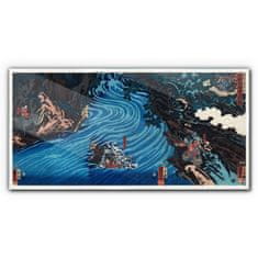 COLORAY.SK Sklenený obraz Abstrakcie rieka ázie 140x70 cm