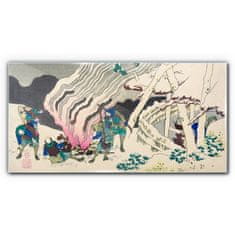 COLORAY.SK Sklenený obraz Abstrakcie ázie samurai 140x70 cm