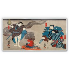COLORAY.SK Sklenený obraz Ázijské tradičné samuraj 140x70 cm