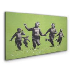 COLORAY.SK Obraz Canvas Banksy Zelená 120x60 cm