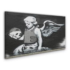 COLORAY.SK Obraz Canvas Anjel Brnenie Banksy 100x50 cm