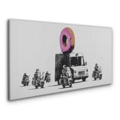 COLORAY.SK Obraz Canvas Šišky Policajné banksy 140x70 cm