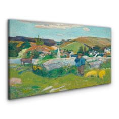 COLORAY.SK Obraz Canvas swineherd Gauguin 140x70 cm