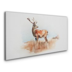 COLORAY.SK Obraz Canvas Akvarel Animal Deer 100x50 cm