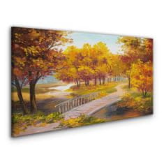 COLORAY.SK Obraz canvas Park Stromy jesenné lístie 100x50 cm