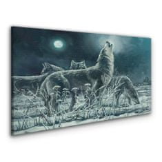 COLORAY.SK Obraz Canvas Maľovanie zvierat vlci 100x50 cm