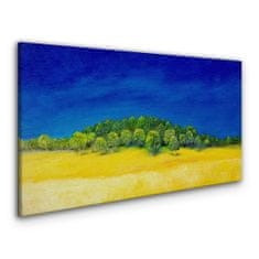 COLORAY.SK Obraz Canvas Pole maľovanie oblohy stromy 100x50 cm