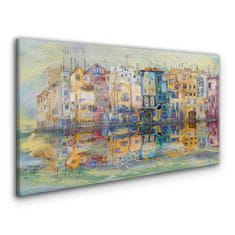 COLORAY.SK Obraz canvas Abstrakcie mestskej vody 140x70 cm