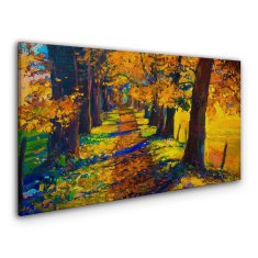 COLORAY.SK Obraz canvas Strom cesta listy jeseň 140x70 cm